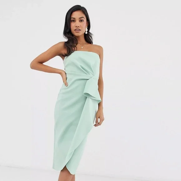 ASOS | Dresses | Asos Design Scuba Dress Mint | Poshmark